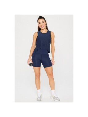 Fabletics Women's Bike Short Oasis PureLuxe Navy Size XXL 18-20 new with tag